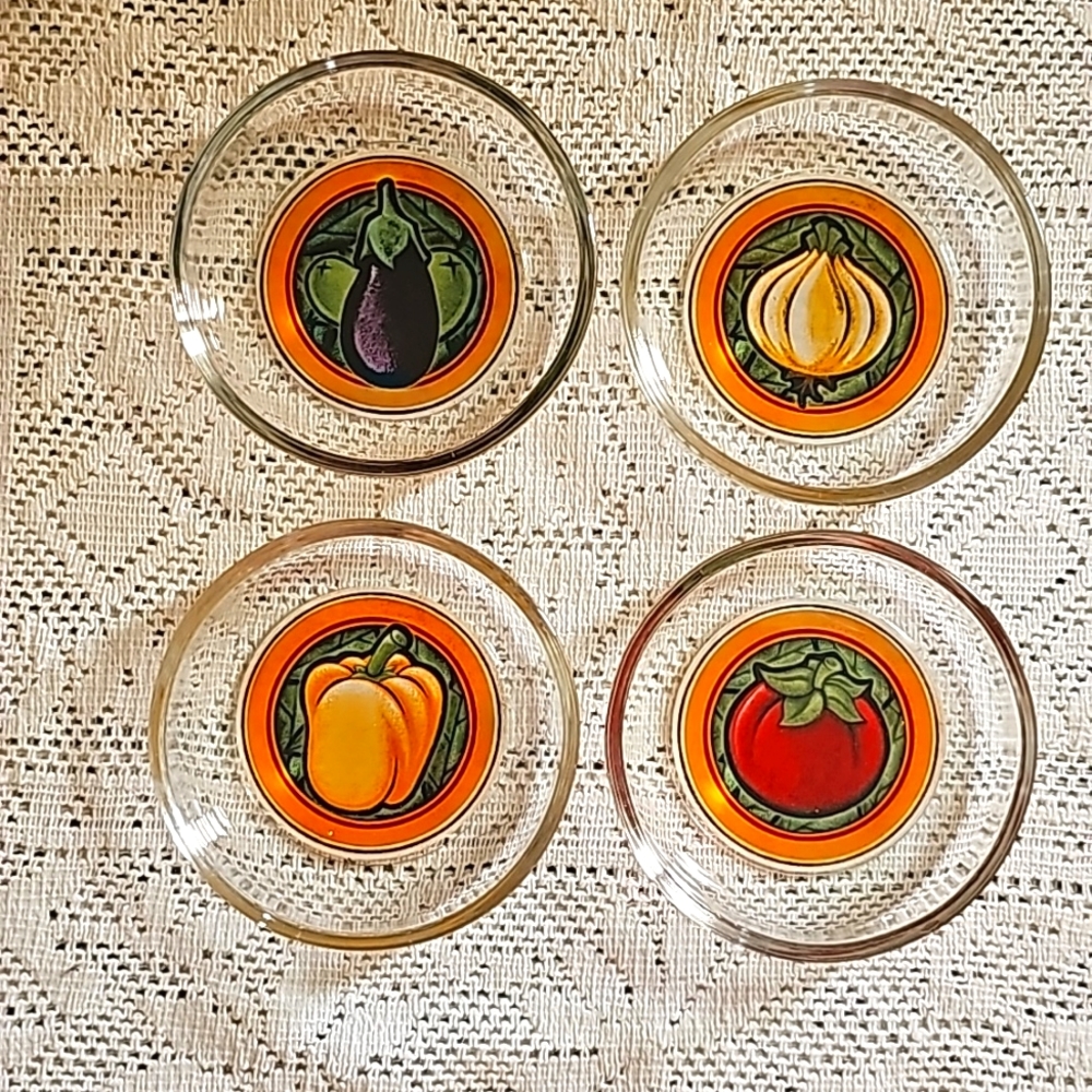 Set of 4 Glass Coasters